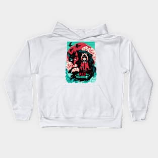 CatSoki Wednesday Addams version 2 Kids Hoodie